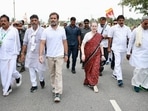 Congress leaders Sonia Gandhi and Rahul Gandhi during the ‘Bharat Jodo Yatra’ in Karnataka. Congress leaders Sonia Gandhi and Rahul Gandhi during the ‘Bharat Jodo Yatra’ in Karnataka.