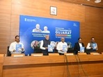 Chief minister Bhupendra Patel announced ‘Aatmanirbhar Gujarat Scheme for Assistance to Industries' in Gandhinagar on Wednesday. Chief minister Bhupendra Patel announced ‘Aatmanirbhar Gujarat Scheme for Assistance to Industries' in Gandhinagar on Wednesday.