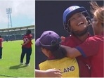 Thailand players celebrating their win over Pakistan(Hotstar) Thailand players celebrating their win over Pakistan(Hotstar)