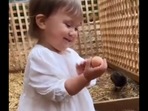 This is how the toddler reacts upon finding an egg.(Twitter/@TansuYegen) This is how the toddler reacts upon finding an egg.(Twitter/@TansuYegen)