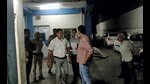 A health department team arrives at the Maiden Pharmaceuticals Ltd unit in Sonepat, Thursday. (PTI) A health department team arrives at the Maiden Pharmaceuticals Ltd unit in Sonepat, Thursday. (PTI)