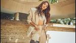 Pooja Hegde in a beige pantsuit (Photo: Instagram) Pooja Hegde in a beige pantsuit (Photo: Instagram)