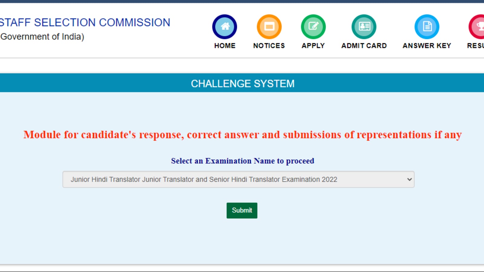 SSC answer keys for SHT, JT and JHT paper 1 exam released at ssc.nic.in