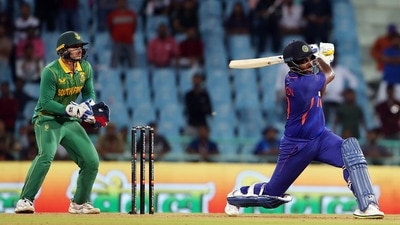 Sanju Samson plays a shot during the 1st ODI match between India and South Africa in Lucknow (ANI) Sanju Samson plays a shot during the 1st ODI match between India and South Africa in Lucknow (ANI)