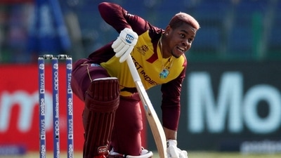 Shimron Hetmyer was dropped after missing the flight to Australia (REUTERS)