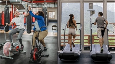 Exercise bike vs treadmill: Which one is better to choose for cardio exercise? (Julia Larson/Anastasia Shuraeva) Exercise bike vs treadmill: Which one is better to choose for cardio exercise? (Julia Larson/Anastasia Shuraeva)