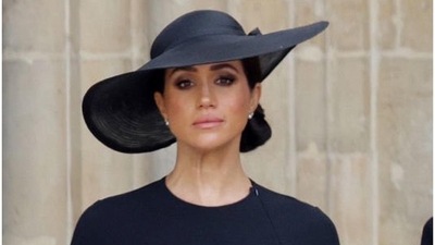 Meghan Markle: Meghan Markle at the funeral of Queen Elizabeth II. Meghan Markle: Meghan Markle at the funeral of Queen Elizabeth II.