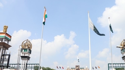 National Highways Authority of India (NHAI) is all set to install the country’s tallest Tricolour, 418-ft high, on the Attari border, a move that may result in an intensified flag war with Pakistan. (ANI) National Highways Authority of India (NHAI) is all set to install the country’s tallest Tricolour, 418-ft high, on the Attari border, a move that may result in an intensified flag war with Pakistan. (ANI)