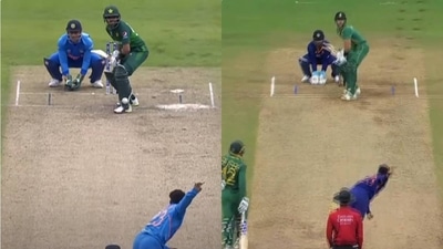 Kuldeep Yadav recreates his classic Babar Azam dismissal Kuldeep Yadav recreates his classic Babar Azam dismissal