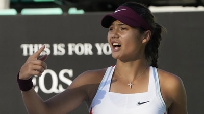 Emma Raducanu of Britain&nbsp; (AP)