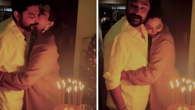 Rhea Kapoor with Karan Boolani on his 40th birthday. Rhea Kapoor with Karan Boolani on his 40th birthday. 