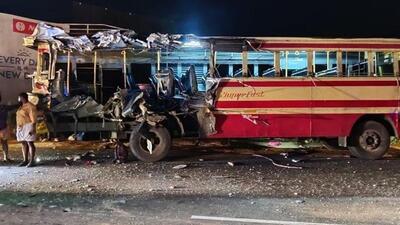 Among the deceased, five are students, three passengers of the KSRTC and another person a bus employee. (HT Photo)