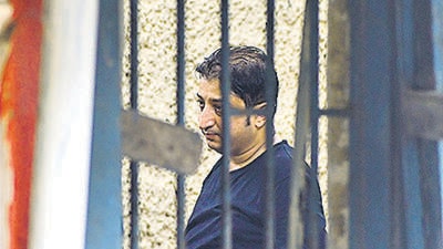 Mumbai, India - October 06, 2022: Accused 40-year-old Irfan Abdul Rahim Bilakhiya who was driving the Hyundai Creta car remanded to one-day police custody, after arrested and produced for the Bandra-Worli Sealink road accident case in the early hours of Wednesday, at Bhoiwada Court, in Mumbai, India, on Thursday, October 06, 2022. (Photo by Bhushan Koyande/HT Photo) (HT PHOTO) Mumbai, India - October 06, 2022: Accused 40-year-old Irfan Abdul Rahim Bilakhiya who was driving the Hyundai Creta car remanded to one-day police custody, after arrested and produced for the Bandra-Worli Sealink road accident case in the early hours of Wednesday, at Bhoiwada Court, in Mumbai, India, on Thursday, October 06, 2022. (Photo by Bhushan Koyande/HT Photo) (HT PHOTO)