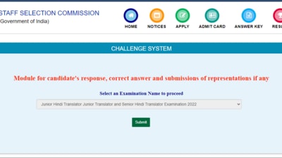 SSC JHT answer keys: Interested candidates can now check and download the tentative answer keys from the official website ssc.nic.in (ssc.nic.in)
