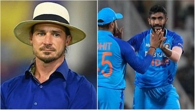 Dale Steyn; Jasprit Bumrah (R) with Rohit Sharma (File/AP) Dale Steyn; Jasprit Bumrah (R) with Rohit Sharma (File/AP)