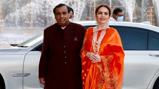 Businessman Mukesh Ambani and his wife Nita Ambani.(File)