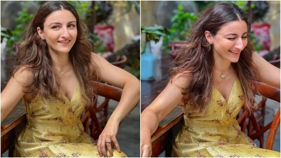 Happy belated birthday Soha Ali Khan! The actor celebrated her birthday with husband Kunal Kemmu and friends in a cozy café in Mumbai. Soha also shared a slew of pictures from the birthday brunch on her Instagram profile a day back. The birthday girl’s dress stole the show for all fashion lovers.(Instagram/@sakpataudi)