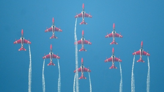 Formations will include the ‘Sekhon’, dedicating to IAF Flying Officer Nirmal Jit Sekhon, who received the Param Vir Chakra posthumously. (Photo by Ravi Kumar/ HT Photo)