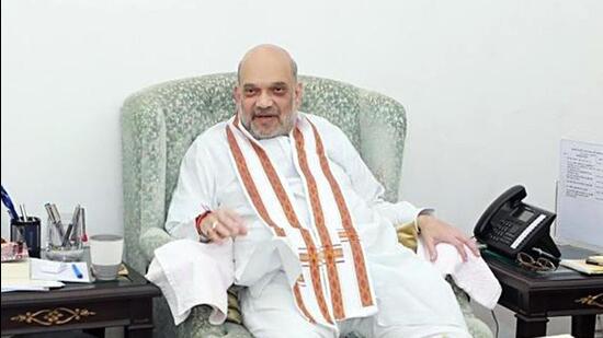 Union home minister Amit Shah’s statement on assembly elections during his rally in Baramulla town on Wednesday have given hope to mainstream politicians. (ANI Picture Service)