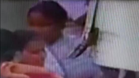 CCTV footage of the incident. (HT Photo) CCTV footage of the incident. (HT Photo)