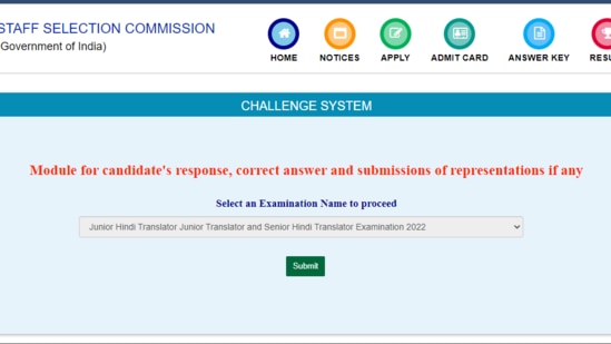 SSC JHT answer keys: Interested candidates can now check and download the tentative answer keys from the official website ssc.nic.in(ssc.nic.in)