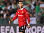  Cristiano Ronaldo looks on during the UEFA Europa League group E football match between Omonia Nicosia and Manchester United at GSP stadium. Cristiano Ronaldo looks on during the UEFA Europa League group E football match between Omonia Nicosia and Manchester United at GSP stadium.