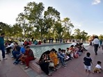 Visitors seen at India Gate (part of the revamped Central Vista Avenue) in New Delhi, India, (Photo by Sanjeev Verma/Hindustan Times) Visitors seen at India Gate (part of the revamped Central Vista Avenue) in New Delhi, India, (Photo by Sanjeev Verma/Hindustan Times)