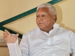 RJD leader and former Bihar chief minister Lalu Prasad Yadav.(File) RJD leader and former Bihar chief minister Lalu Prasad Yadav.(File)