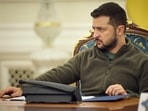 Ukrainian President Volodymyr Zelensky. (Ukrainian Presidential Press Office via AP)