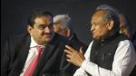 Jaipur: Rajashtan chief minister Ashok Gehlot and Adani Group chairman Gautam Adani during the Invest Rajasthan Summit 2022, in Jaipur on Friday. (PTI) Jaipur: Rajashtan chief minister Ashok Gehlot and Adani Group chairman Gautam Adani during the Invest Rajasthan Summit 2022, in Jaipur on Friday. (PTI)