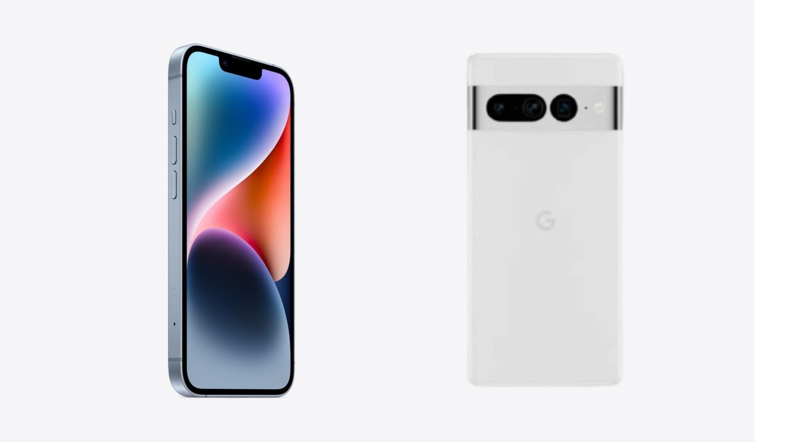 How is Google Pixel 7 different from Apple iPhone 14? 5 points