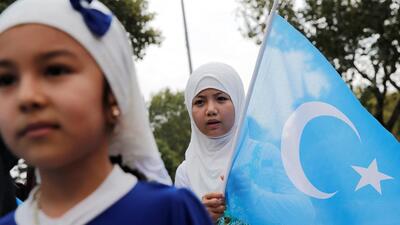 An ethnic Uyghur girl holds an East Turkestan flag during a protest against China in Istanbul, Turkey in August (REUTERS File) An ethnic Uyghur girl holds an East Turkestan flag during a protest against China in Istanbul, Turkey in August (REUTERS File)