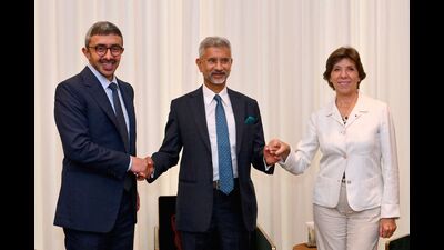 The France-UAE-India trilateral will join an extensive network of middle-power coalitions across the Indo-Pacific, such as Quad, AUKUS, the France-India-Australia trilateral format, and the Australia-India-Indonesia trilateral (AFP)