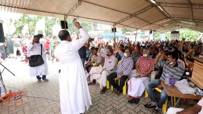 The Kerala high court on Friday directed the state government to demolish protest tents pitched outside the under-construction Vizhinjam port, which had blocked the entrance of the project. (HT) The Kerala high court on Friday directed the state government to demolish protest tents pitched outside the under-construction Vizhinjam port, which had blocked the entrance of the project. (HT)