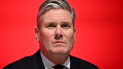 Britain's main opposition Labour Party leader Keir Starmer is seen. (AFP)