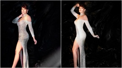 Nora Fatehi, sequined silver gown, shines bright like a diamond (Instagram/@norafatehi) Nora Fatehi, sequined silver gown, shines bright like a diamond (Instagram/@norafatehi)