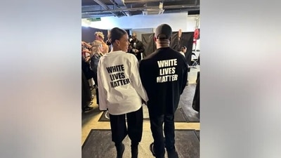 Black Lives Matter: Candace Owens posted a photo of her and Kanye West wearing "White Lives Matter" shirts. (Twitter) Black Lives Matter: Candace Owens posted a photo of her and Kanye West wearing "White Lives Matter" shirts. (Twitter)