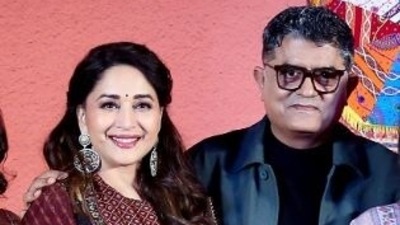 Gajraj Rao essays the role of Madhuri Dixit's husband in Maja Ma.