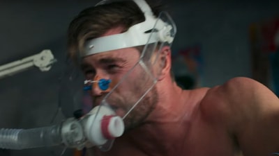 Chris Hemsworth in a still from the trailer of Limitless.