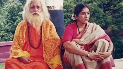 Neena Gupta with Arun Bali.&nbsp;