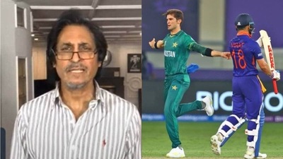 PCB chairman Ramiz Raja; Shaheen Afridi