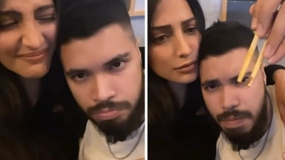 Shruti Haasan with Santanu Hazarika on a dinner.&nbsp;