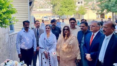 US ambassador to Pakistan Donald Blome (second from right) made a three-day visit to Pakistan-occupied Kashmir beginning October 2 (Twitter/usembislamabad) US ambassador to Pakistan Donald Blome (second from right) made a three-day visit to Pakistan-occupied Kashmir beginning October 2 (Twitter/usembislamabad)
