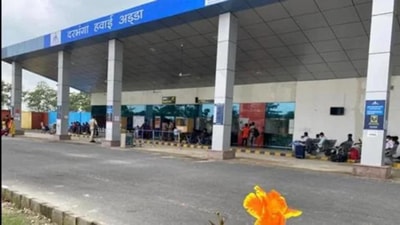 Darbhanga airport was made operational under UDAN scheme. (HT photo) Darbhanga airport was made operational under UDAN scheme. (HT photo)