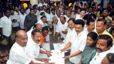 Tamil Nadu chief minister and Dravida Munnetra Kazhagam (DMK) president MK Stalin will be elected unopposed to the party’s top post for a second consecutive tenure as he is the only candidate to have filed the nomination on Friday. (ANI)