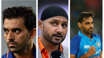 Deepak Chahar; Harbhajan Singh; Bhuvneshwar Kumar (file photo) Deepak Chahar; Harbhajan Singh; Bhuvneshwar Kumar (file photo)