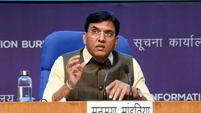 Union health minister Mansukh Mandaviya. Union health minister Mansukh Mandaviya.