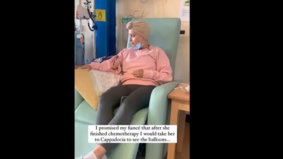 This woman fulfilled her dreams after battling cancer. (Instagram/@thattravelcouple) This woman fulfilled her dreams after battling cancer. (Instagram/@thattravelcouple)