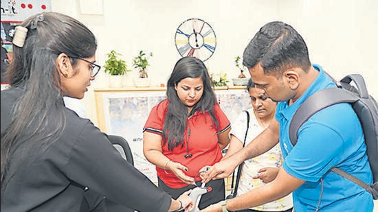 Talking oximeter, smart gloves, vibrating device for dyslexia on display at exhibition of assistive technologies