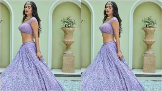 Esha Gupta, in a bridal ensemble, speaks of her 'three favourite colors'(Instagram/@egupta)